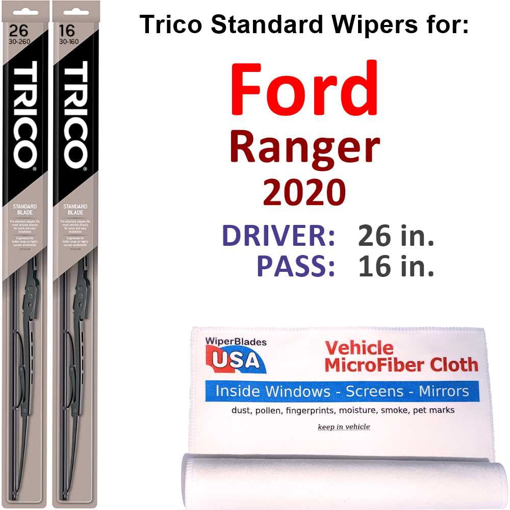 2020 Ford Ranger Wiper Blades (Set of 2) - Walmart.com