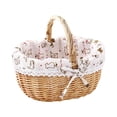 thumbnail image 1 of Fokuz Handwoven Picnic For Outdoor Dining Natural Food Storage Container With Handle, 1 of 6