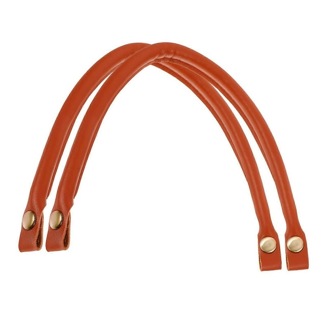 Brown Color DIY Tote Bag Handles 2Pcs Handbag Grip Handles Ideal For Various Occasions Sturdy Reliable Replacement Handle