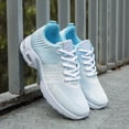 thumbnail image 4 of AJGRHE Womens Sneakers Air Cushion Running Shoes Lightweight Tennis Walking Shoes Mesh Breathable Gym Work Fashion Sneakers Athletic Comfortable Casual Blue 39, 4 of 6