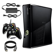 Restored Xbox 360 Console S 250GB - 2 Controllers