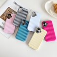 thumbnail image 2 of Compatible with iPhone 17 Case, Cute Fashion Aesthetic Striped Phone Case for Women, Shockproof Soft TPU and Hard PC Protective Phone Cover for iPhone 17 6.3"- White, 2 of 7