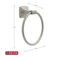 Delta Portwood Towel Ring in SpotShield Brushed Nickel