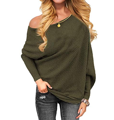 green off the shoulder sweater