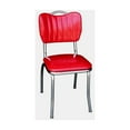 thumbnail image 2 of Diner Chair Chrome Finish - Handle Back Kitchen Restaurant Seating Fully Assembled, 2 of 2