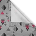 thumbnail image 5 of Ambesonne Abstract Triangle Grommet Curtain, Pastel Shapes, 50" x 72", Grey Pink Charcoal Grey, 5 of 6