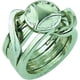 thumbnail image 2 of RING II Hanayama Cast Metal Brain Teaser Puzzle (Nivel 5) BePuzzled Bepuzzled, 2 of 2