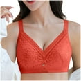 thumbnail image 7 of Ahdbta Bras for Women Lace V Neck Seamless Wireless No Underwire Supportive Push Up Brasieres Comfortable Daily Wear T Shirt Bra, 7 of 7