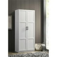 thumbnail image 3 of Pemberly Row Contemporary Engineered Wood Storage Cabinet in White, 3 of 6