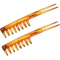 thumbnail image 1 of 2 Pieces Hair Comb Styling Hairdressing Comb Comb with Handle Wide Tooth Comb with Handle Professional Comb Stereotypes Fork Comb Pp Men, 1 of 4