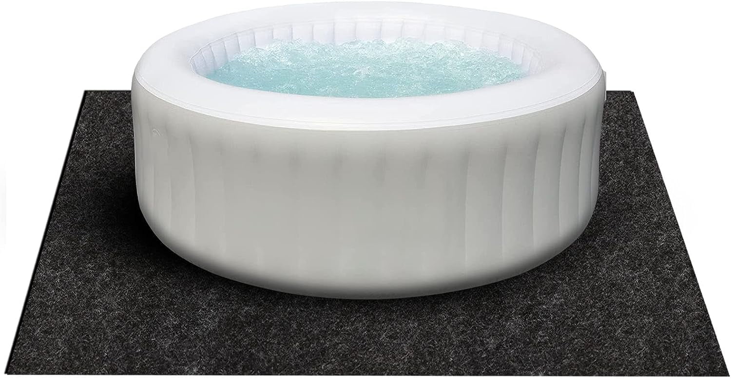 Hot Tub Mat, AboveGround Pool Protector Mat, WaterAbsorbent Hot Tub