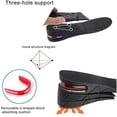 thumbnail image 2 of Plantillas para aumentar la altura Air Taller Cushion Plantillas para zapatos 4 capas Inserto en el talón para hombres 4 capas, 2 of 5