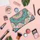 thumbnail image 1 of Bolsa de maquillaje, bolsa de cosméticos, bolsa de maquillaje grande para mujeres, estilos de bolsa de maquillaje, bolsa de cosméticos de viaje portátil para mujeres, paquete de flores para mujeres, 1 of 4