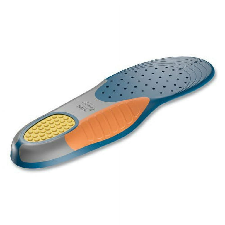 Pain Relief Extra Support Orthotic Insoles, Women Sizes 6 to 11, Gray/Blue/Orange/Yellow, Pair Pain Relief Extra Support Orthotic Insoles, Women Sizes 6 to 11, Gray/Blue/Orange/Yellow, Pair