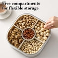 thumbnail image 4 of Vrorvz Vacuum Sealed Snack Box with Lid and Five Compartments for Snacks Candy and Dried Fruit Provides Freshness and Organization Suit for Living Room Use, 4 of 7