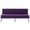 Purple, variant on DEALTOPS 63" Checkered Velvet Futon, 2-in-1 Dual-Tone Convertible Sleeper Sofa with 5-Position Recline, Blue