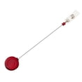 thumbnail image 3 of Officeship 100 Pcs Translucent Red Badge Holder Reels With Back Splint, 3 of 5