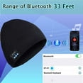 thumbnail image 3 of MAMOWEAR Bluetooth Beanie Hat, Unisex Beanies Cap Wireless Music Caps Unique Christmas Tech Gifts for Men Women Teen Boys Girls, 3 of 6