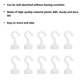thumbnail image 3 of High quality Plastic Magnetic Hook White Strong Magnet Hook (Sold in 10 Pieces), 3 of 5