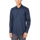 thumbnail image 1 of Ryan Seacrest - Camisa con botones y estampado de rejilla para hombre, azul, extragrande, 1 of 1