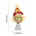 thumbnail image 3 of Neorosiri Thanksgiving Scarecrow Tree Topper - Festive Fall Decoration for Home, Table, or Mantel, 3 of 6