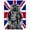 Black, variant on 7.75 x 9.25 In. Black Standard Poodle With English Union Jack British Flag Mouse Pad, Hot Pad Or Trivet