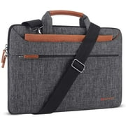 DOMISO 13.3 inch Laptop Sleeve Shoulder Bag Water-Resistant Protective Messenger Bag Business Briefcase Handbag for 13"