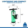 thumbnail image 3 of KOKAND Oxygen Regulator 0-15LPM - Oxygen Tank Regulator with Gauge - Green, 3 of 9