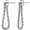Chain - 925 Silver Plated, variant on Chunky Chain Ear Jacket Earrings for Women