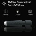 thumbnail image 6 of Rulwuck 10 Mode Handheld Cordless Full Body Deep Tissue Massager w/ USB Cable & Instructions, Black, 6 of 7