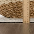 thumbnail image 4 of Hauteloom Caylin Bohemian Vintage Medallion Area Rug - Farmhouse Oriental Carpet for Living Room, Bedroom - Machine Washable- Cream, Dark Brown, Peach - 6'7" x 9', 4 of 11