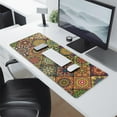 thumbnail image 2 of Adorn Your Desk: Cute, Small Size Mandala Mouse Pad - Non-Slip Rubber Base, Waterproof - Women's Favorite for Office (31.5x11.8 Inch), 2 of 7