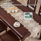 thumbnail image 2 of Camino de largo Injueey Mantel de encaje decorativa Color café 35*90cm, 2 of 6