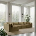 thumbnail image 2 of Meridian Furniture 5-Piece Camel Corduroy Performance Fabric Modular Sectional, 2 of 13