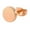 rose gold, variant on 1Pair Flat Round Barbell Stud Earrings Stainless Steel Mens Womens Gym 4-12MM ➳-silver-10mm