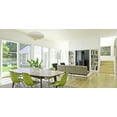 thumbnail image 2 of 2xhome Green Desk Chair Mid Century Modern Industrial Contemporary Plastic Molded Shell Assembled Chair Chrome Base, Set of 1, 1 piece, 2 of 7