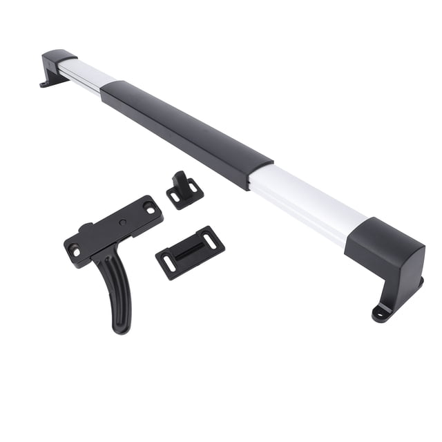 RV Screen Door Latch Kit, Black Metal Handle Replacement, RV Screen Door Handle Easy Install, Suitable for Camping Vehicle