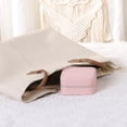 thumbnail image 5 of REGALWOVEN Travel Size Accessory Box, Small Accessory Case with Mirror, PU Leather Accessory Organizer for Women Light Pink, 5 of 7