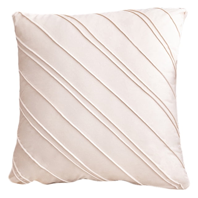 Funda de almohada de terciopelo en casa: funda de almohada bordada de color sólido de sarga