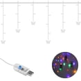 thumbnail image 2 of LED String Curtain Lights Butterfly String Lights with Remote 8 Modes 120 LED Lights USB Powered Butterfly Light String Fairy Lights Christmas Lights for Bedroom Patio Wedding Party Decor, 2 of 9