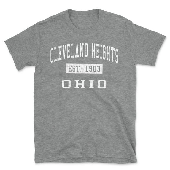 Cleveland Heights Ohio Classic Established Men's Cotton T-Shirt