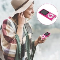 NICEXMAS MP3/MP4 Player Compact Digital Music Video Player Photo Viewer Video and Voice Recorder with Mini USB Port 1.8 Inch Screen (Pink)