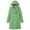 Green-Hooded, variant on Women Wool Blend Winter Trench Coats Double- Mid Length Peacoats Notch Lapel Winter Outwears (Khaki-Hooded XL)