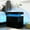 Black, variant on Engineered Wood Sofa Side Table with 2 Drawers | LED Lights for Stylish Space | Bedroom and Hallway
