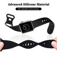thumbnail image 7 of 6 Pack Sport Bands Compatible with Apple Watch Band 38mm 40mm 41mm ,Soft Silicone Waterproof Strap Wristbands Compatible with iWatch Apple Watch Series Ultra 8 7 6 5 4 3 2 1 SE Women Men, 7 of 7