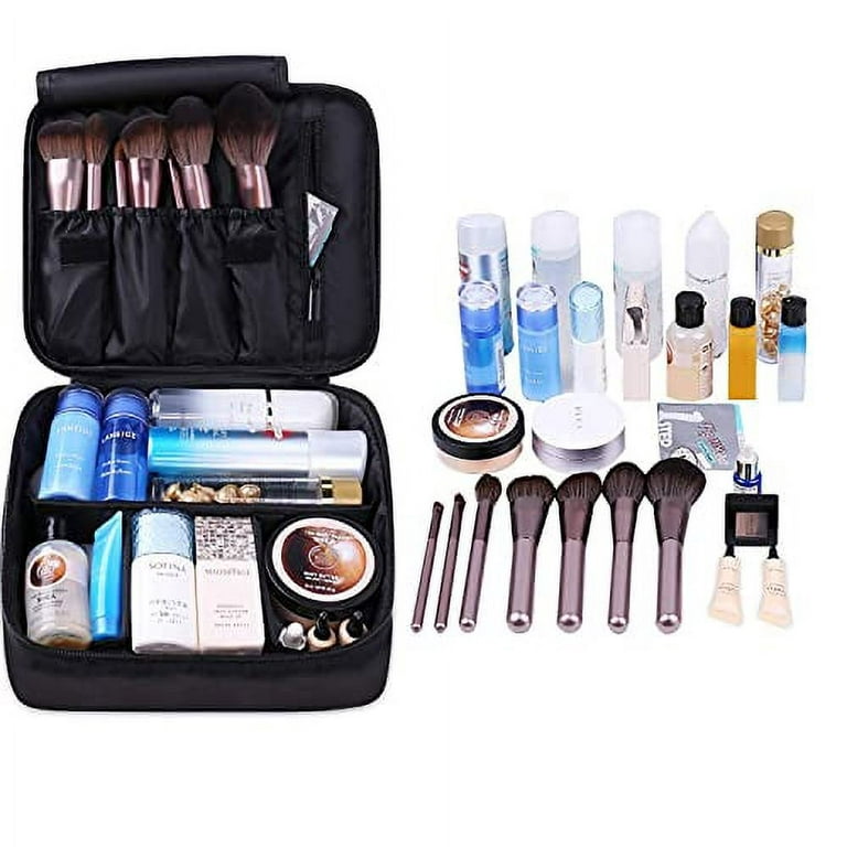 Travel Makeup Bag Large Cosmetic Bag Make up Case Organizer for Women and  Girls