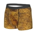 thumbnail image 2 of Kll Vintage Map Men'S Cotton Boxer Briefs Underwear-Large, 2 of 9