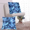 thumbnail image 6 of Fishes in Neon Blue Graffiti Throw Pillow Covers Pillowcases 18 x 18 Inch Home Decor 2 Packs for Bedroom Sofa, 6 of 6
