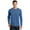 Blue, variant on District Made DT105 Men's Perfect Weight Long Sleeve Tee Tee Shirt