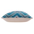 thumbnail image 6 of LR Home Sedona Cotton Poly Filled Pillow in Blue/White, 20" x 20", 6 of 8